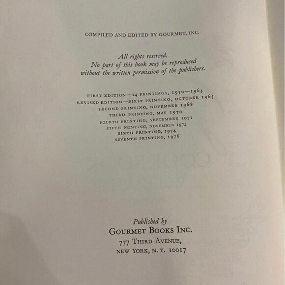 The Gourmet Cookbook Vol. 1 & 2 Vintage - Picture 4 of 4